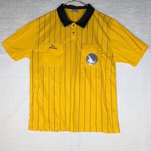 Score Referee Jersey Mens Extra Large Yellow Short Sleeve Shirt